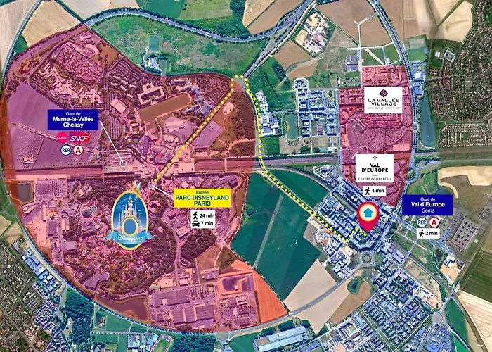 Disneyland-Paris 7 Pers, Netflix, Wifi, 2 Parking